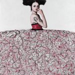 Menina en rosas del tattoo - 162 x 130 cm